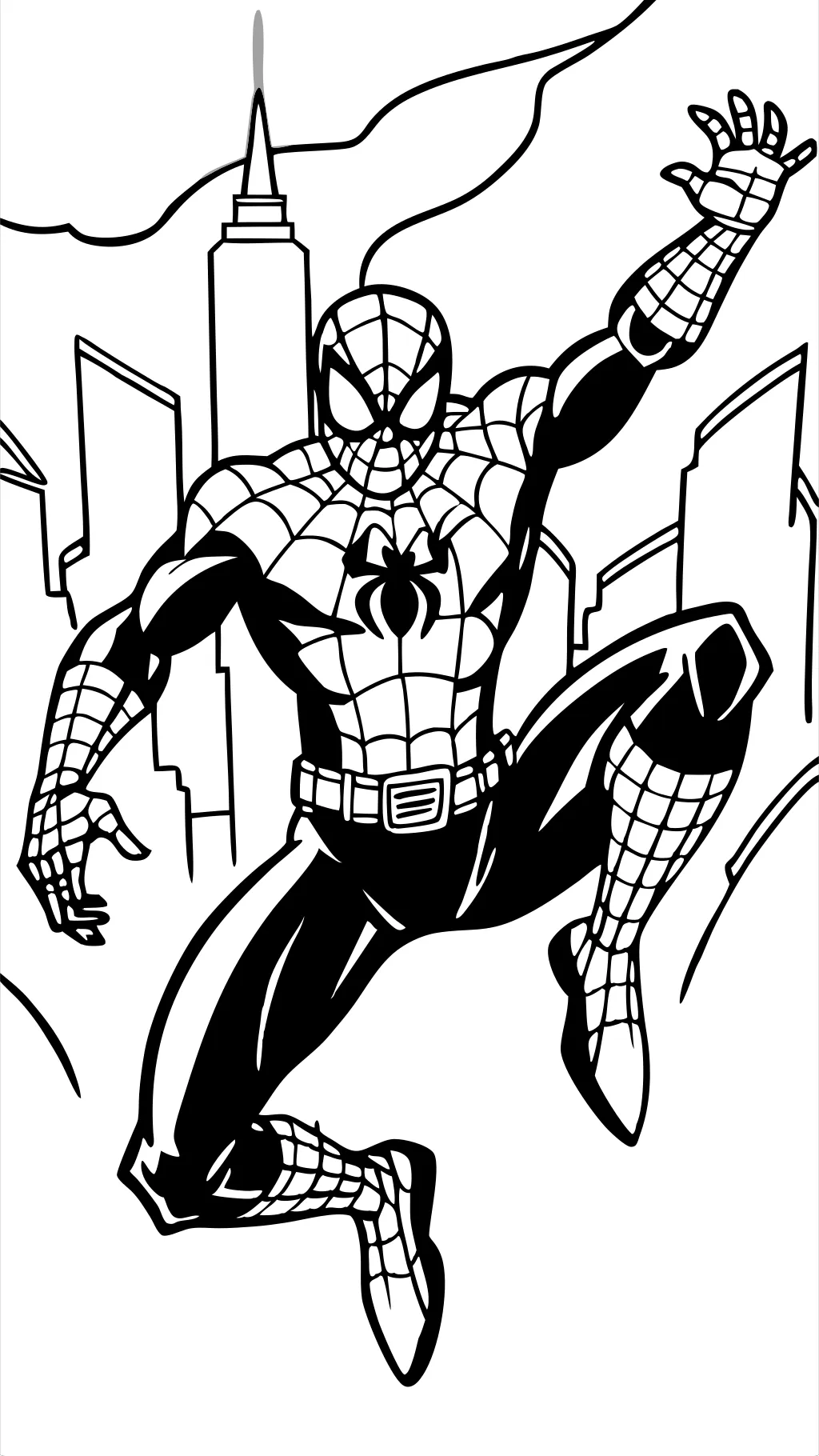 Página para colorear de Spider-Man